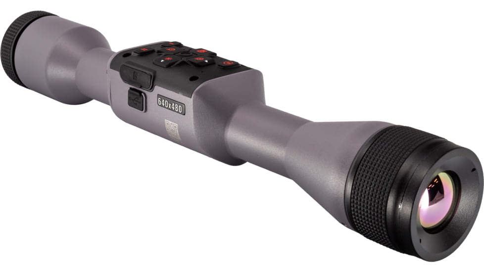 ATN OPMOD Thor 5 3-24xvSmart HD Thermal Imaging Rifle Scope, 640x480, 12 Micron, w/ High Quality Quick Detach Mount, Wolf Grey, TIWST5635OPWG