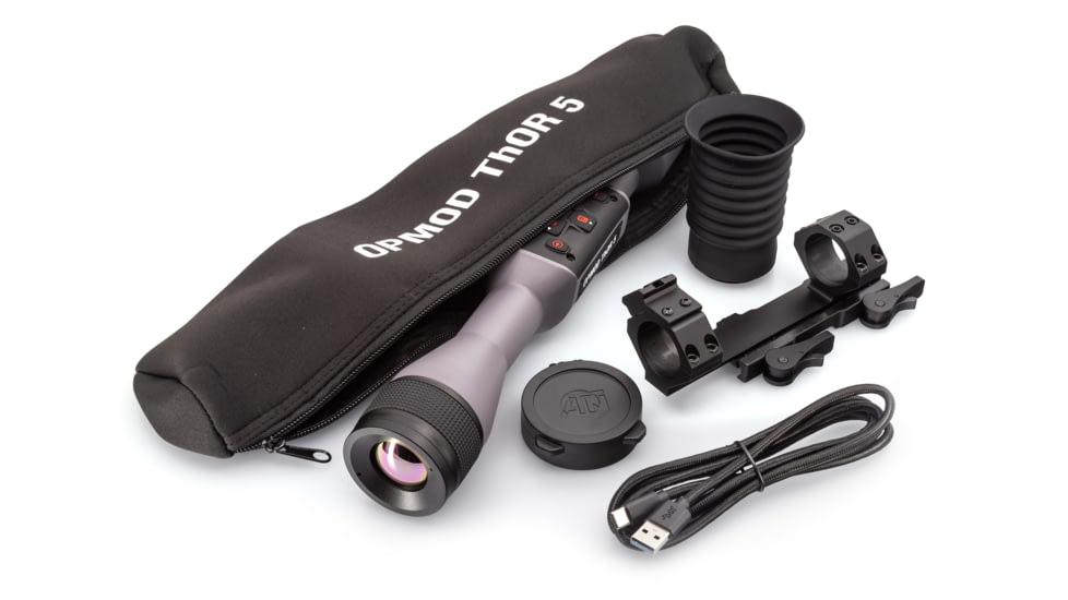 ATN OPMOD Thor 5 3-24xvSmart HD Thermal Imaging Rifle Scope, 640x480, 12 Micron, w/ High Quality Quick Detach Mount, Wolf Grey, TIWST5635OPWG