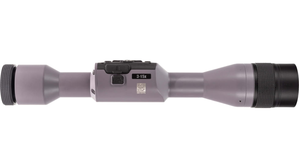 ATN OPMOD X-Sight 5, 3-15x, UHD Smart Day/Night Hunting Rifle Scope in Wolf Grey w/ Quick Detach Mount, Wolf Grey, DGWSXS3155OPWG