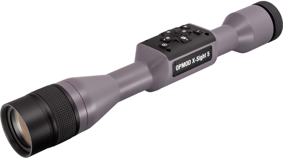 ATN OPMOD X-Sight 5, 3-15x, UHD Smart Day/Night Hunting Rifle Scope in Wolf Grey w/ Quick Detach Mount, Wolf Grey, DGWSXS3155OPWG