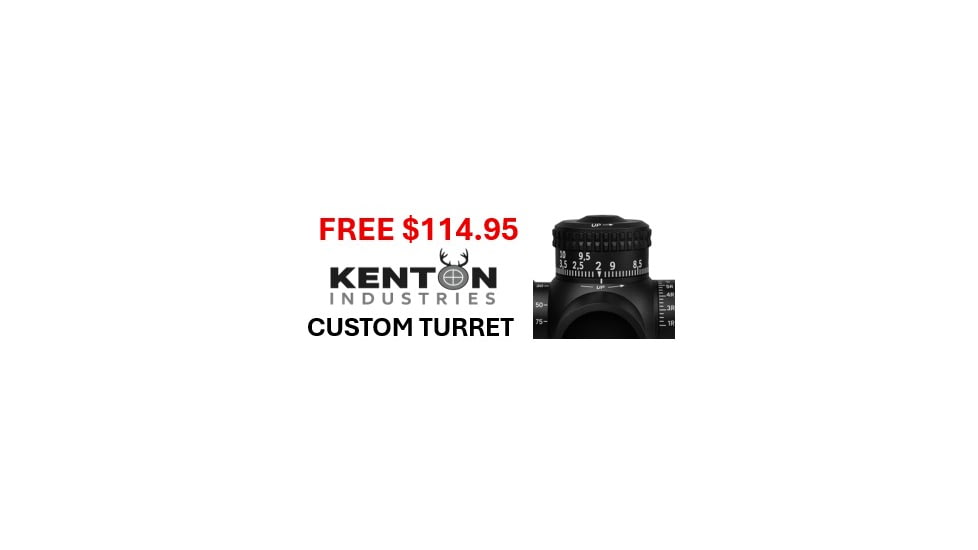 German Precision Optics OPMOD CENTURI SuperCompact 4-16x44mm 30mm Tube Rifle Scope, FFP, Mil-base PLRi Reticle, Black, RCX450 OP