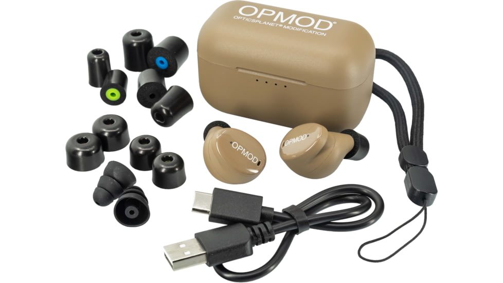 ISOtunes Sport OPMOD CALIBER True Wireless Tactical Earbuds With Bluetooth, 25 NRR, FDE, Universal, IT-17OPMO