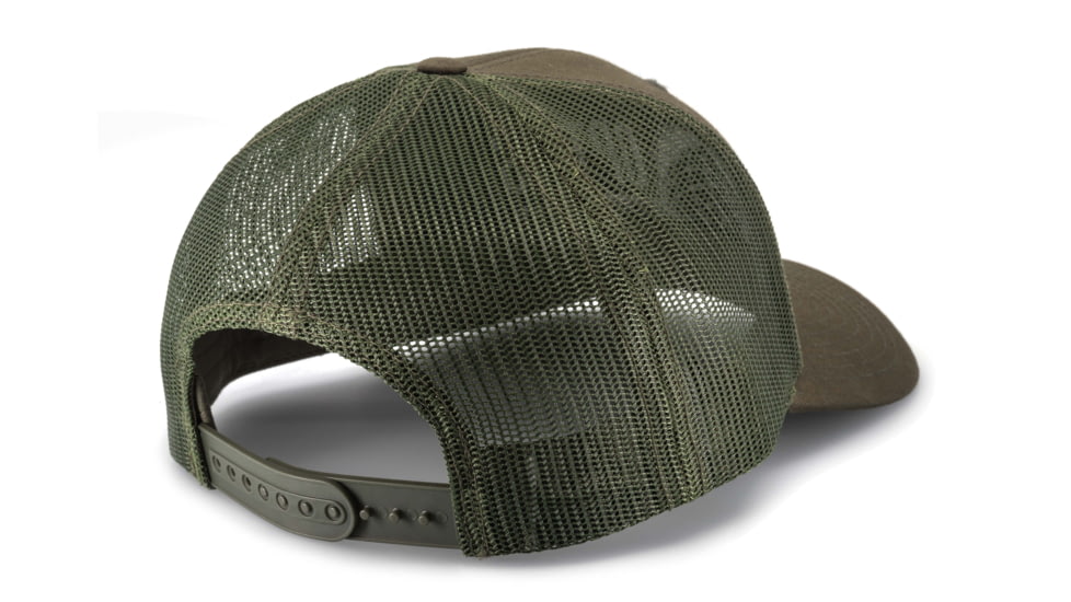 OPMOD Trucker Hat Embroidered Logo, Dark Loden/Loden, OPM-Dark Loden/Loden