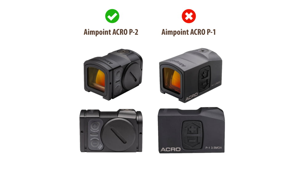 OpticGard Aimpoint Acro P-2 Red Dot Sight Cover, Black, One Size, OGAACROP-202