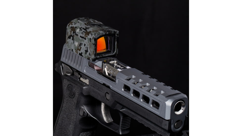 OpticGard Aimpoint Acro P-2 Scope Cover, Gunmetal Gray Camo, One Size, OGAACROP-2DEG85