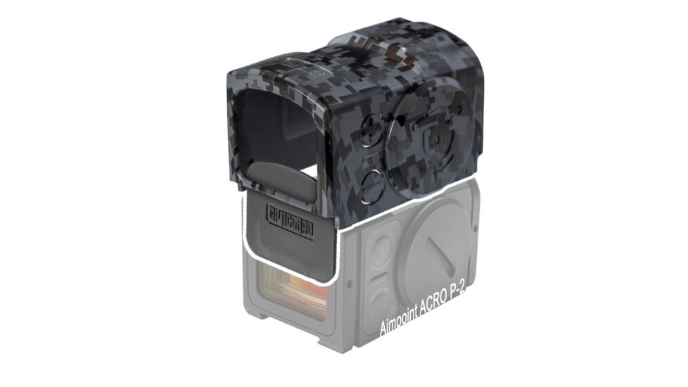 OpticGard Aimpoint Acro P-2 Red Dot Sight Cover, Gunmetal Gray Camo, One Size, OGAACROP-2DEG85