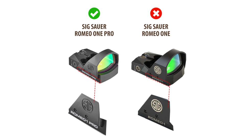 OpticGard Scope Cover for Sig Sauer Romeo1Pro, Black  , OGSR1PRO02