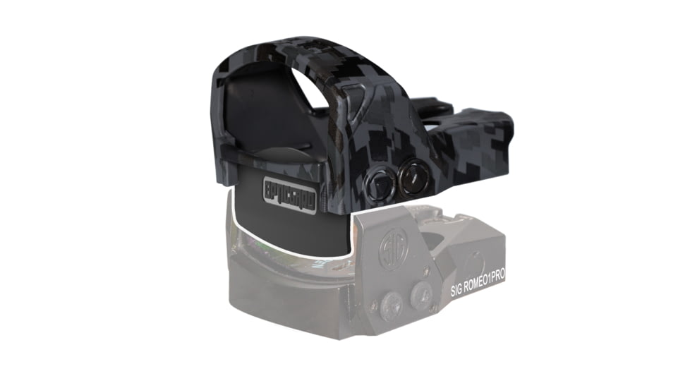 OpticGard Sig Sauer Romeo1Pro Red Dot Sight Cover, Gunmetal Gray Camo, One Size, OGSR1PRODEG85