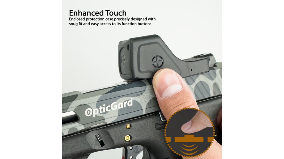 OpticGard Trijicon RMR HD Scope Cover, Black, One Size, OGTRHD02