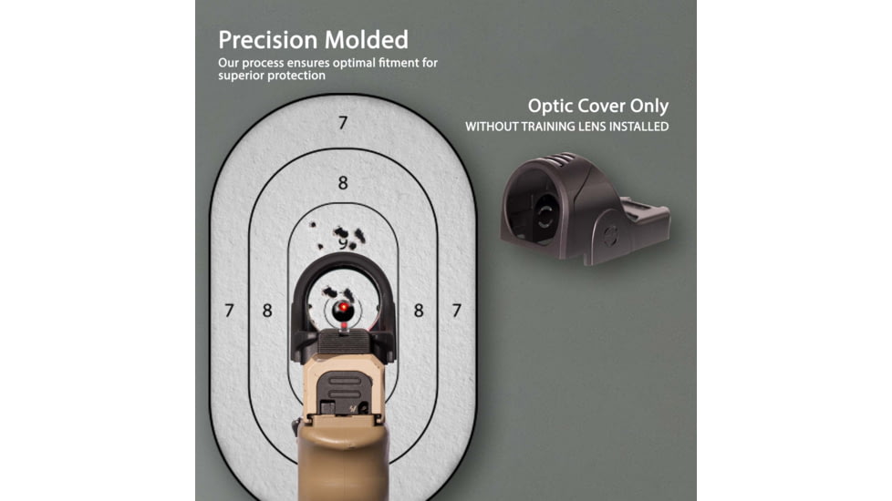 OpticGard Scope Cover for Trijicon SRO, Black, OGTS02