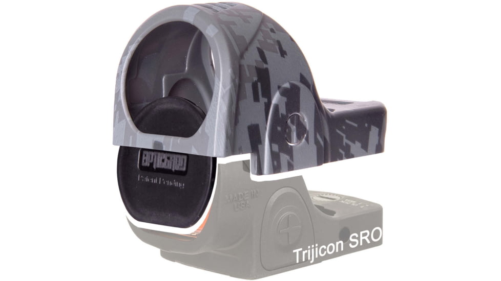 OpticGard Scope Cover for Trijicon SRO, Gunmetal Gray Camo, OGTSDEG85