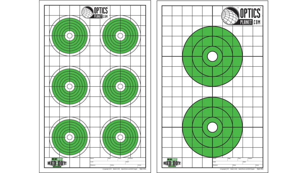 OpticsPlanet Exclusive EZ2C Targets, Style 3 &amp; OpticsPlanet Exclusive EZ2C Targets Style 6