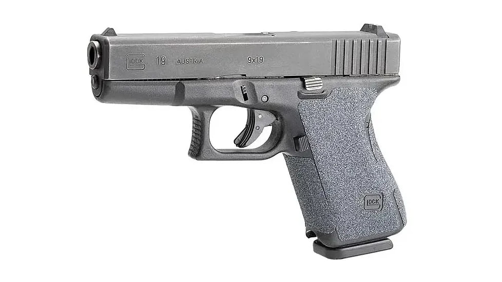 Hogue Wrapter Adhesive Grip For Glock 19, 23, 32, Small Frame Compact Generation 1-2, Grit Black, 17229