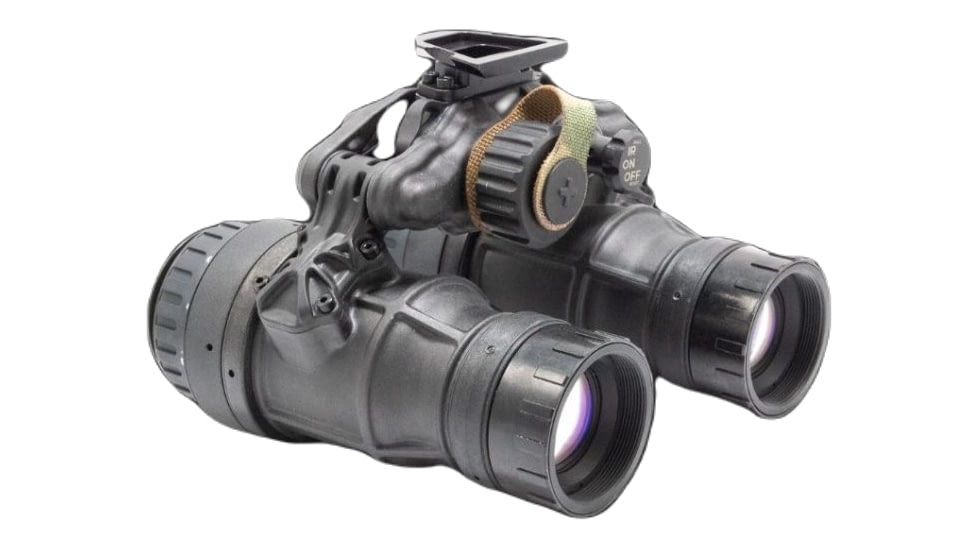 Steele Industries DTNVS Dual Tube Night Vision Goggle, Elbit Thin Filmed White Phosphor Com Spec, Matte Black, DTNVS-ELBIT-F9400XLSH