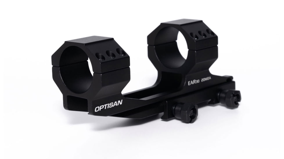 Optisan Precision Sports Optics EAR 30 30mm Scope Mount Enhanced AR One-piece Mount, Picatinny, 20 MOA, Black, 37605
