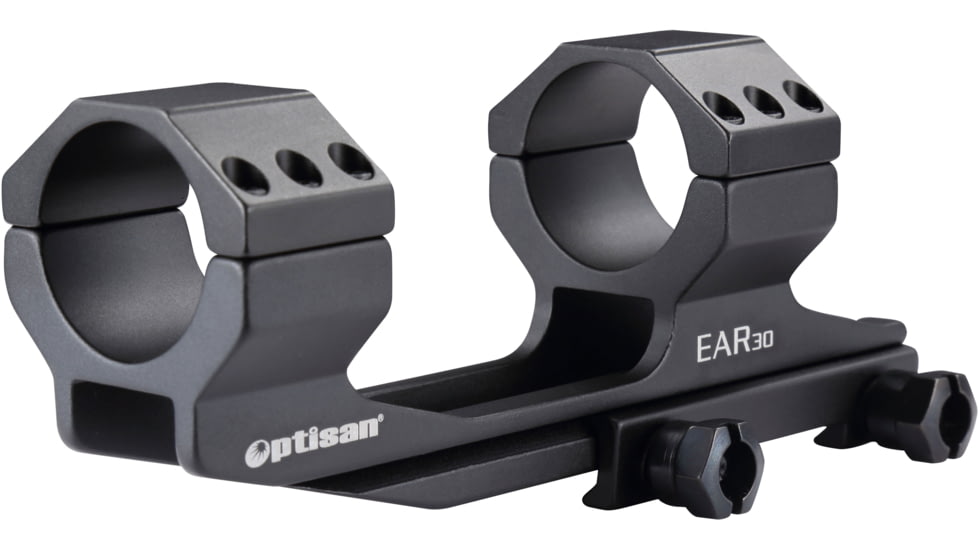 Optisan Precision Sports Optics EAR 30 30mm Scope Mount Enhanced AR One-piece Mount, Picatinny, Black, 37447