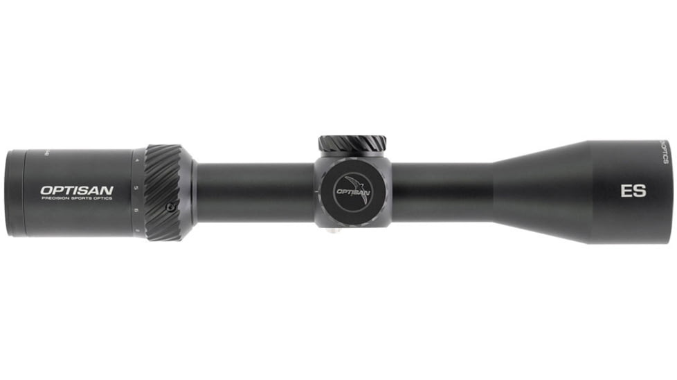 Optisan Precision Sports Optics ES 3-12X44imm Rifle Scope, 30mm Tube, Second Focal Plane, Black, MRAD, Black, 4021