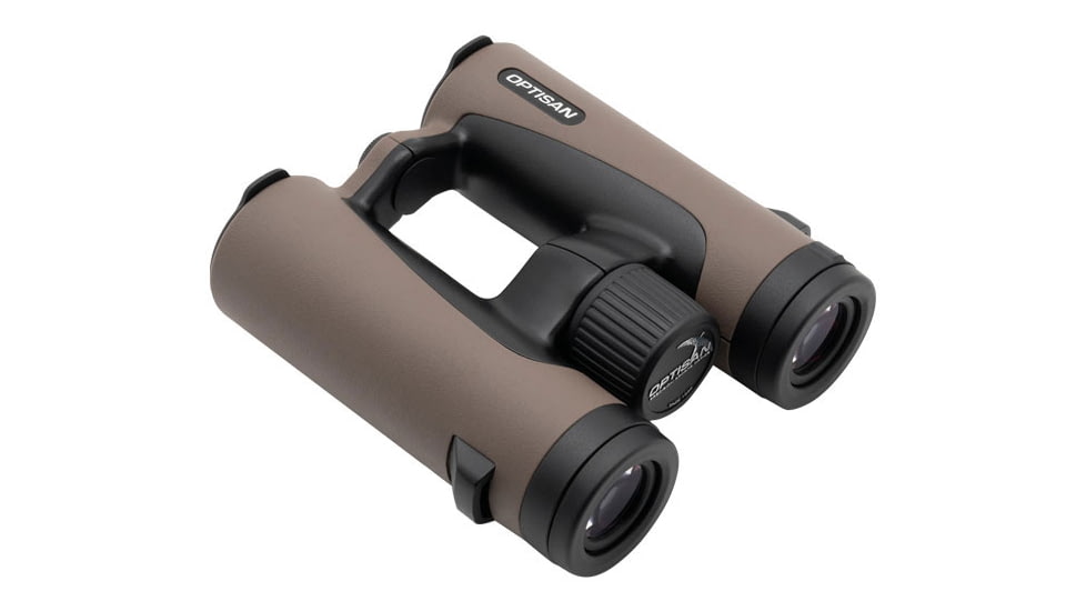 Optisan Precision Sports Optics LR 10X34 BAK4 Binoculars, Phase-Corrected, Silver-Coated Prism, Brown, 4017
