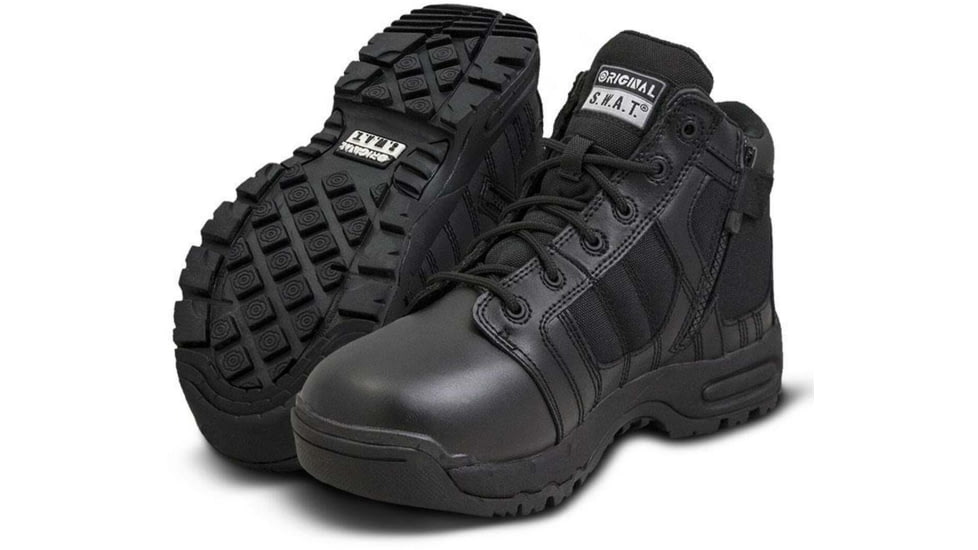 Original S.W.A.T. 1231 5in Side Zip Boots, Black, 10.5 Regular, 123101-10.5-R