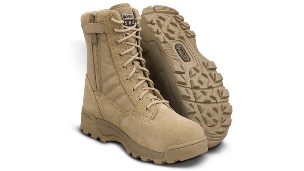 Original S.W.A.T. Classic 9in Comp Toe SZ Boots, Tan, 119402-7.5-R