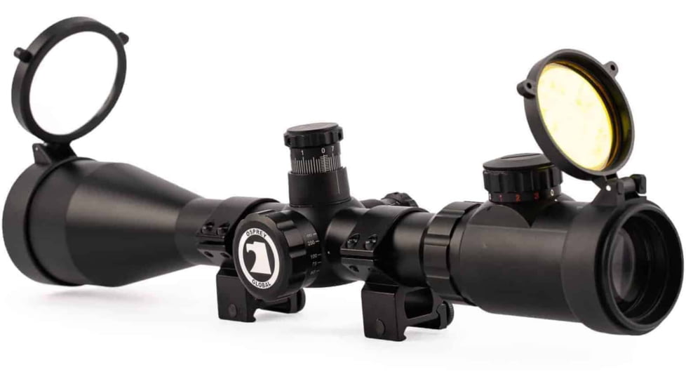 Osprey Global 4-16x50mm Illuminated Tactical Rifle Scope, 30mm Tube, Rangefinder Reticle, Black, TA4-16x50IRF