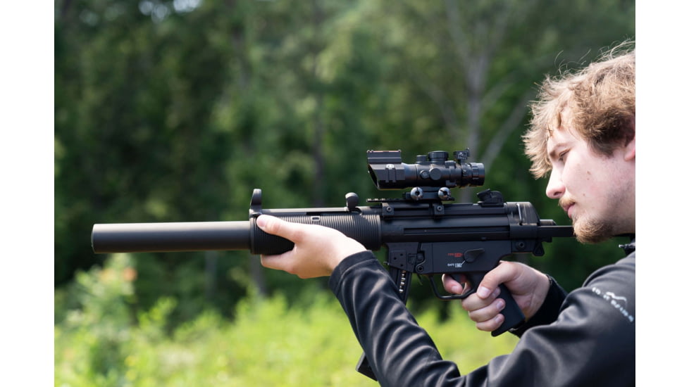 Osprey Global 4x32 MilDot Rifle Scope, 30mm Tube, MilDot Reticle, Black, 4x32MDG