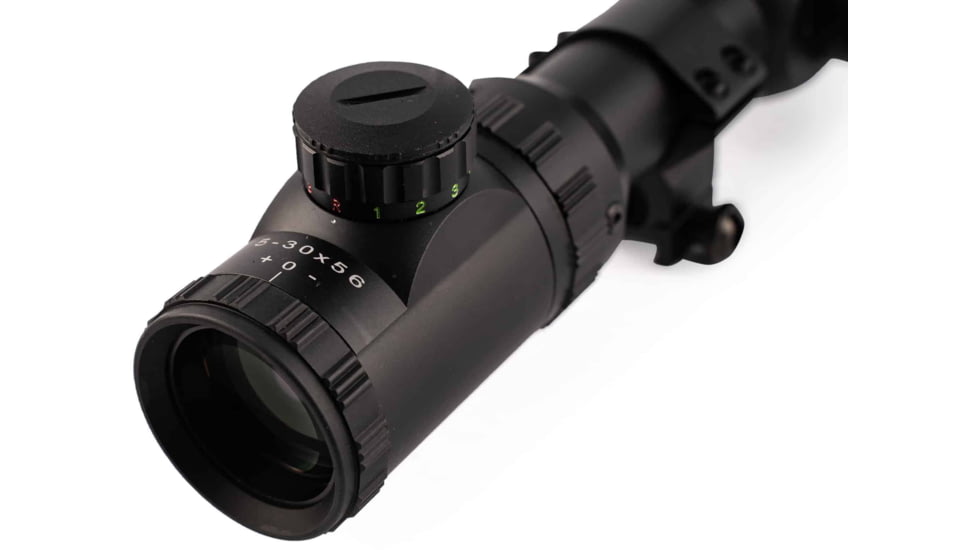 Osprey Global 5-30X56 Mil Dot Reticle Tactical Rifle Scope, 30mm Tube, Black, TA5-30X56MDG