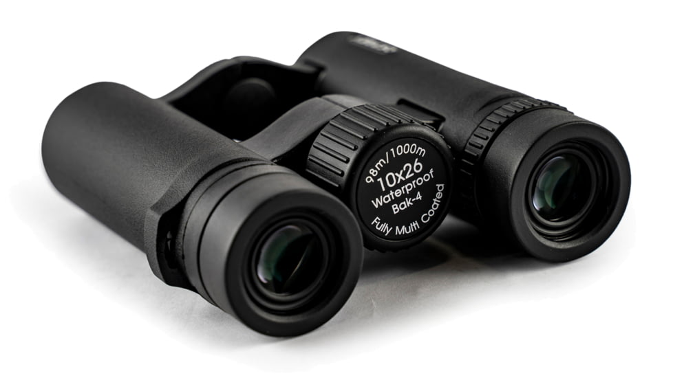 Osprey Global 10x26mm BAK-4 Roof Prism Binoculars, Black, 10X26 Binocular