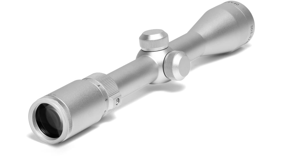 Osprey Global Standard 3-9x40mm LPVO 1in Tube Rifle Scope, Second Focal Plane, Sniper Reticle, Silver, SDS3-9X40S