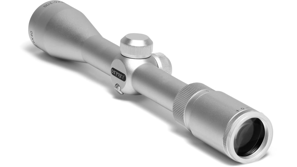 Osprey Global Standard 3-9x40mm LPVO 1in Tube Rifle Scope, Second Focal Plane, Sniper Reticle, Silver, SDS3-9X40S