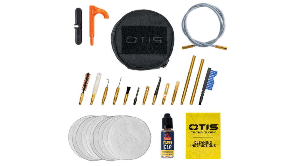 Otis Technology 6.5mm Rifle Cleaning Kit, Combo, .22cal, .38/.380/9MM, .40, .44, and .45 caliber pi, FG-6.5