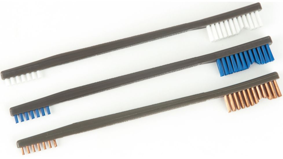 Otis Technology AP Brushes - 3 Pack, White/Blue/Bronze, Small, FG-316-3-NBBZ