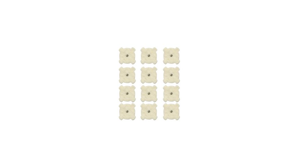 Otis Technology Star Chamber Cleaning Pads, 12 Pack, 7.62mm, White, FG-2717-PD B