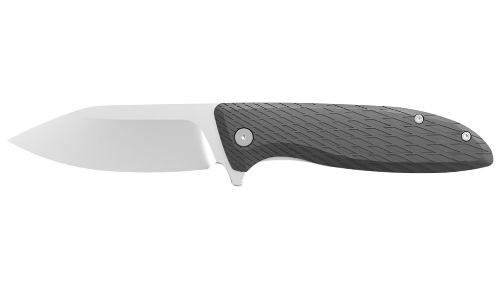 Outdoor Edge Cutlery Brutus Folding Knife, 3.3in, 4Cr14, Sheepsfoot Blade, Glass-Filled Nylon, Black Handle, BR1C