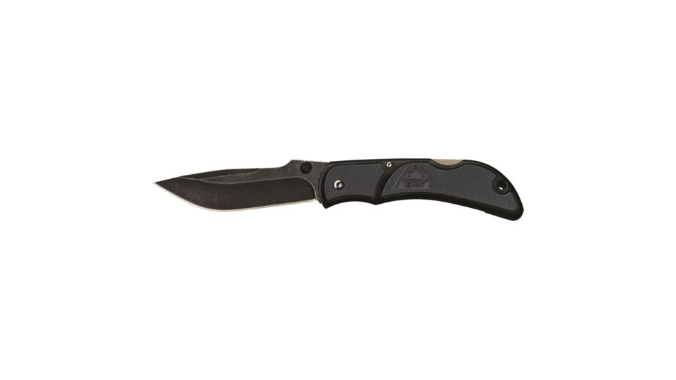 Outdoor Edge Cutlery Chasm Folding Knife, 2.5 in, 8Cr13MoV, Zytel, Gray, CHY-25C