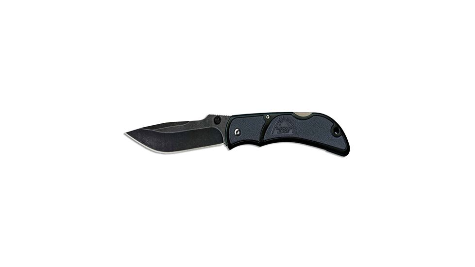 Outdoor Edge Cutlery Chasm Folding Knife, 2.5 in, 8Cr13MoV, Zytel, Gray, CHY-25C