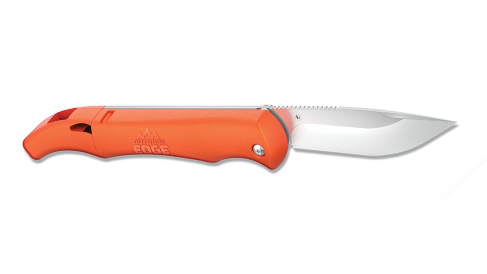 Outdoor Edge Cutlery Ignitro Fire Starter-Whistle Knife, IG-23C