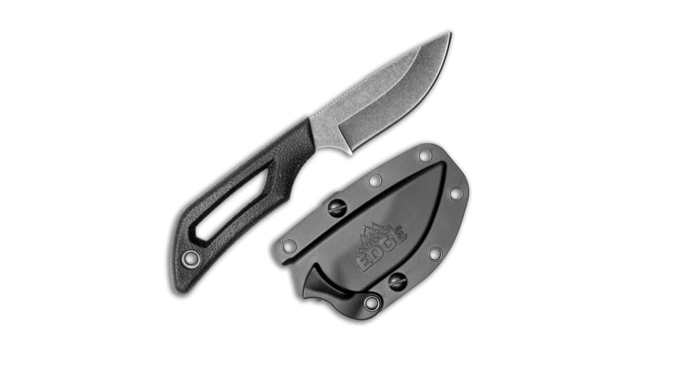 Outdoor Edge Cutlery Outdoor Edge Pivot 2.5 Fixed Dp Pnt Blck/stnwsh Ss W/sheath