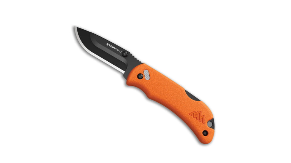 Outdoor Edge Cutlery Outdoor Edge Razor-mini 2.2 Orange Pms W/2 Black Dp Blds