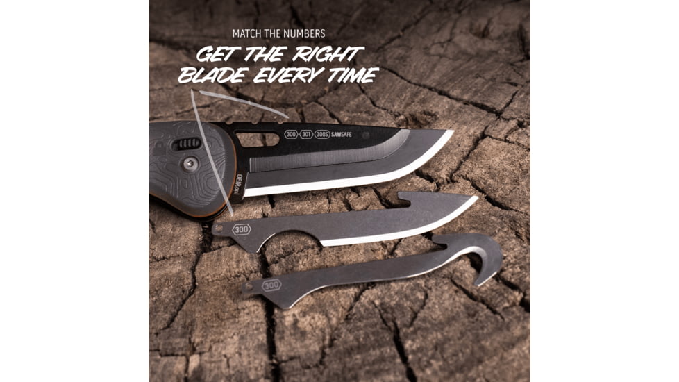 Outdoor Edge Cutlery RAZOR HTX 3in Folding Knife w/ Blade Pod, Gray/Orange, One Size, HTX30Y6C