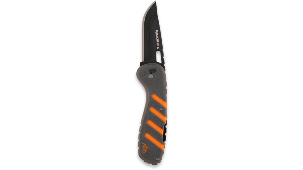 Outdoor Edge Cutlery RAZOR HTX 3in Folding Knife w/ Blade Pod, Gray/Orange, One Size, HTX30Y6C
