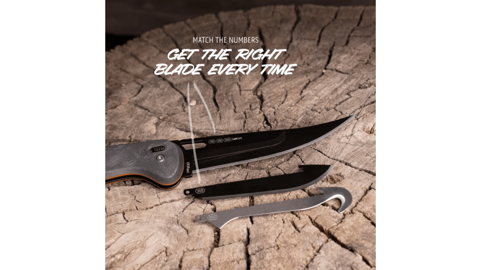 Outdoor Edge Cutlery RAZOR HTX 5in Folding Knife, Gray/Orange, One Size, HTX50Y6C