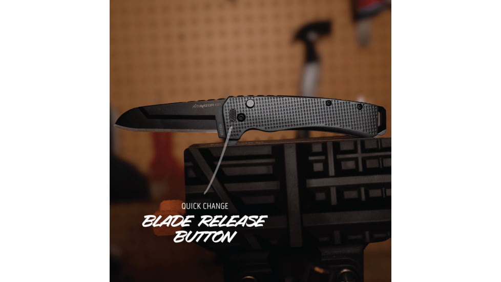 Outdoor Edge Cutlery RAZOR XD3 3in EDC Folding Knife, Charcoal, Sheepfoot, One Size, XDS330AC