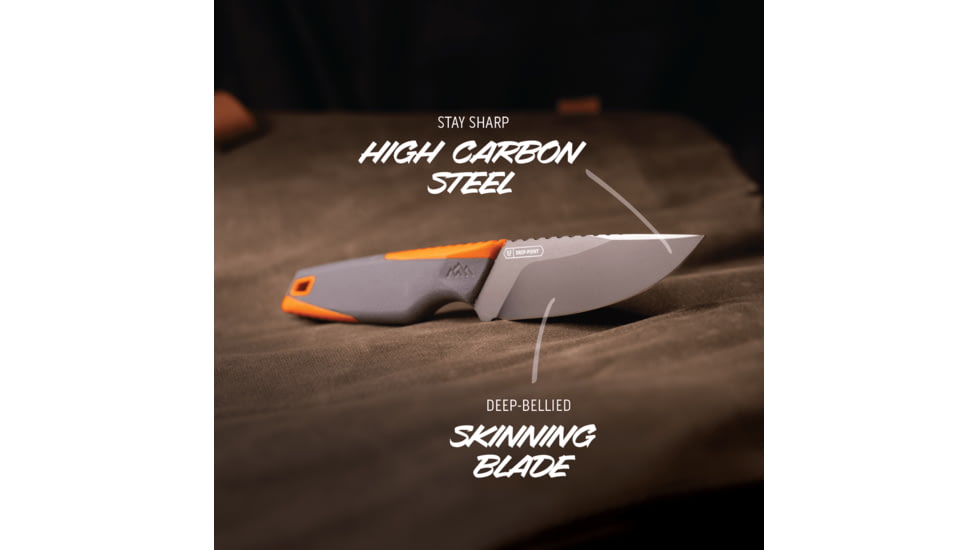 Outdoor Edge Cutlery VANTEX 4 Piece 3in Fixed Blade Knife Kit, Roll Pack, One Size, VNTX4C