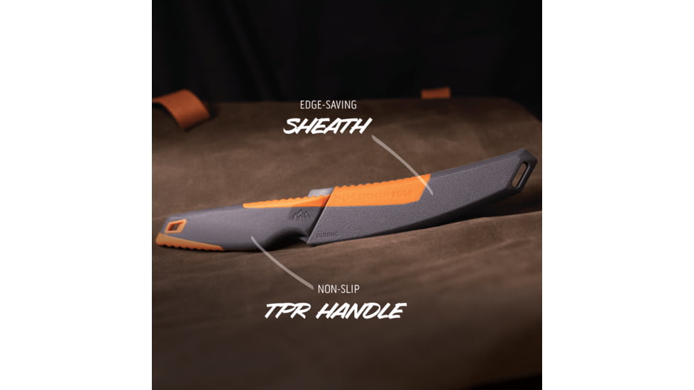 Outdoor Edge Cutlery VANTEX 5in Boning Fixed Blade Knife w/Sheath, One Size, VNTXBKC