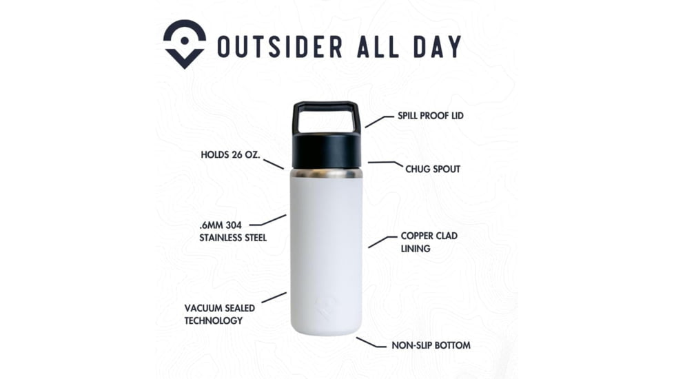 Outsider The All Day Water Bottle, Navy, 1006537