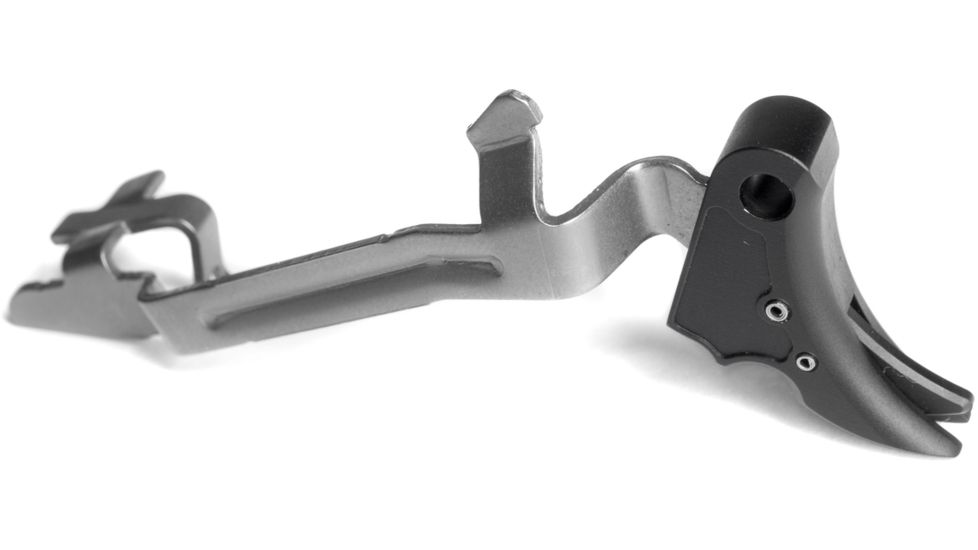 Overwatch Precision Falx Trigger for 9mm, .40 Smith and Wesson, .357 Sig, Black Shoe/Black Safety, 25522