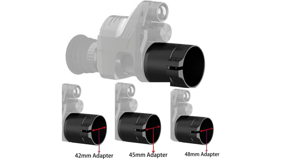 Pard NV007V Adapter, 48mm, Black, 007A48 Adaptor