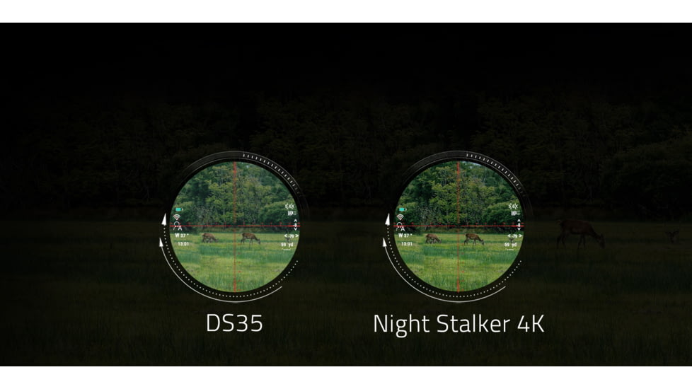 PARD Optics Night Stalker 4K 8x100mm Night Vision Rifle Scope, 3840x2160 pixel, Black, NS4-100/850/LRF