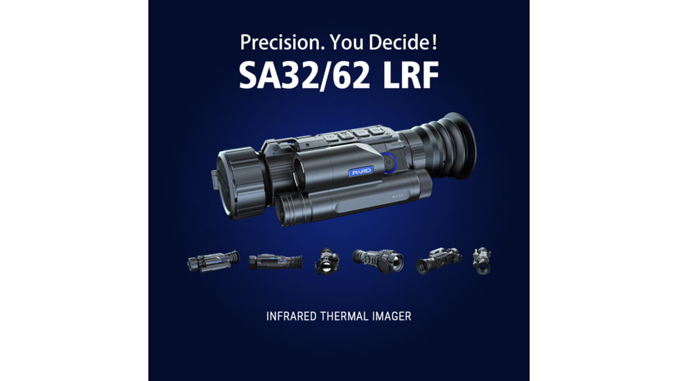 PARD Optics SA62 Thermal Imaging 1-4x35mm Rifle Scope w/LRF, OLED, 640x480, 50Hz, Black, SA62-35 w/LRF
